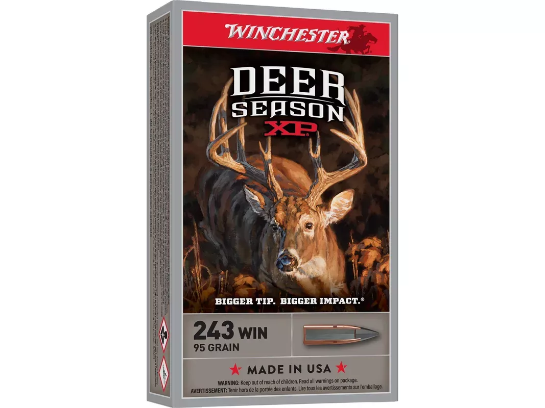 Winchester Deer Season XP 243 Winchester Ammo 95 Grain Winchester Extreme Point Polymer Tip Box of 20